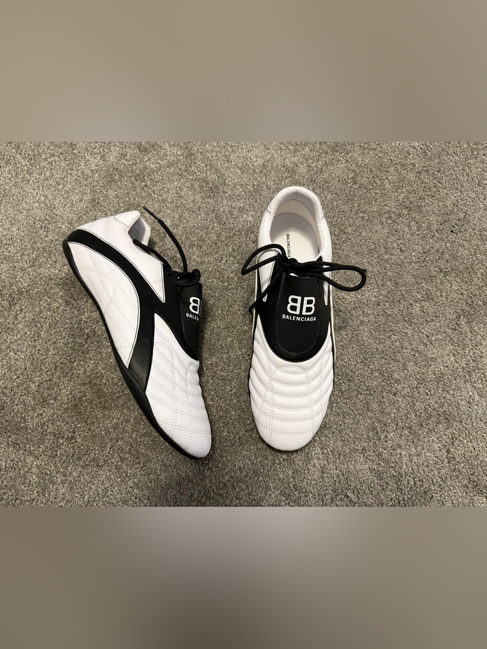 Balenciaga Zen Low Top White Sneakers Shoes Men Size 44 USA 11